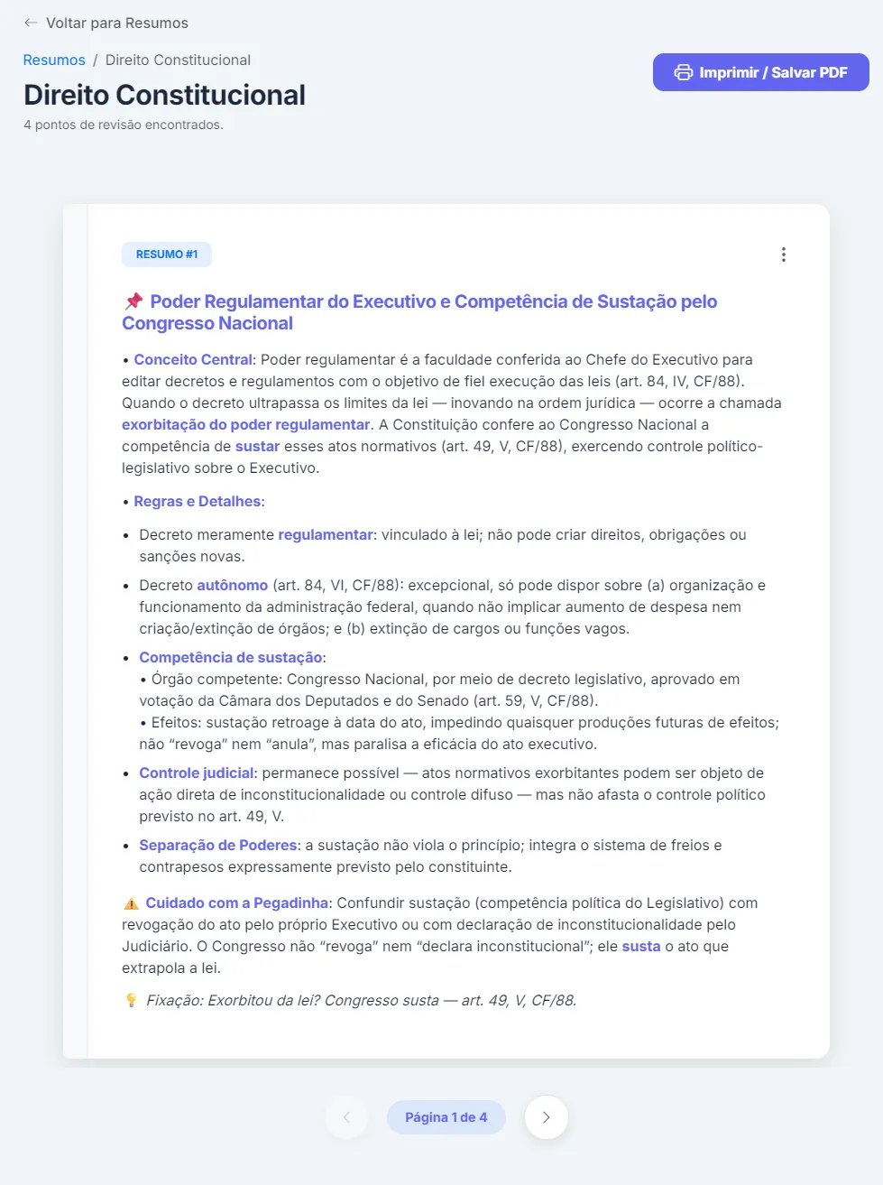 Resumos Estratégicos Gerados por IA